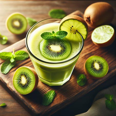 Un smoothie de kiwi